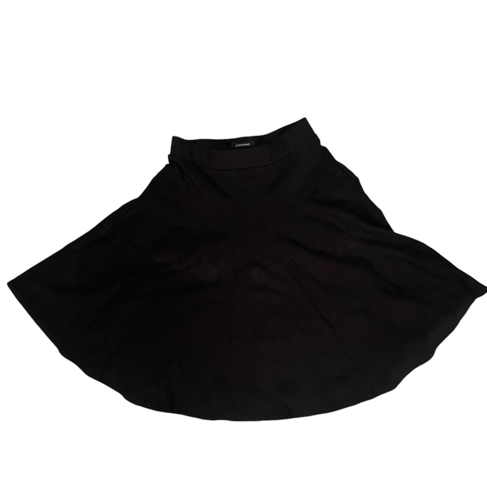 Land’s End Black Swing Skirt